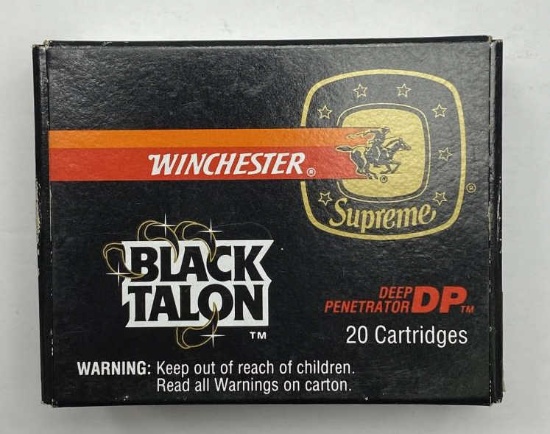 Winchester Black Talon 9 MM Luger 147 Grain SXT