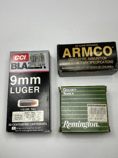 CCI Blazer, Remington & Armco 9MM