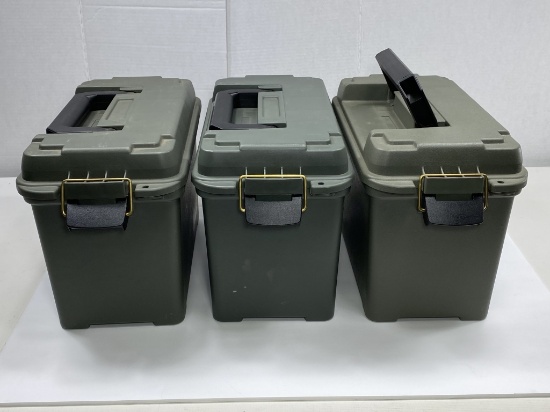 (3) Cabela's Plastic Ammo Cans