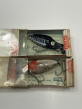 (2) Heddon 9010-RH/XBW Midget Lures