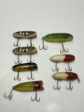 (6) South Bend & (1) Heddon Lures