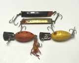 (6) Arbo-Gaster, South Bend & Stinger Ike Lures