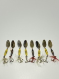 (8) Vintage Toni Spinner Lures