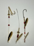 (3) Vintage Marathon Spinner Bates Lures