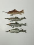 (4) Large Rubber Fish Lures