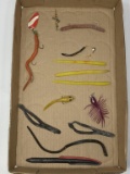 (12) Vintage Fishing Worm Lures