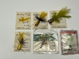 (6) Glen Evans & Dickson Vintage Fly Fishing Lures