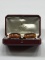 Amber Sterling Cuff Links