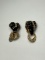 Vintage Ciner Ram Head Earring Set