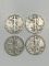 (4) Walking Liberty Half Dollar