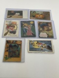 (7) Vintage Halloween Post Cards in Covers