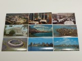 (9) Vintage Destination Post Cards