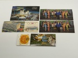 (4) Vintage Post Cards & (1) Disney Post Card Book