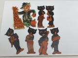 Vintage Halloween Decoration Cards