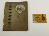 Vintage Post Card Holder Book & Indian Book