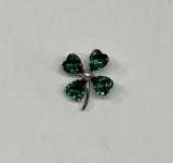 Lucky 4 Leaf Clover Brooch