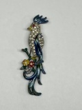 Coro Bird & Flowers Bird Fur clip