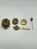 Early 1900's Bronze Toned Brooches
