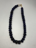 Antique Blue Bead Necklace