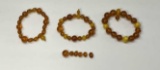 3 Bakelite & Amber Bracelets