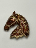 Vintage Ciner Horse Head Pin