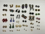 (36) Pairs Costume Jewelry Earrings