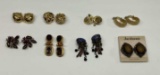 8 Sets of Costume Jewelry Clip Earrings