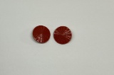 Early Red Plastic Clip Earrings