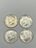 (4) Kennedy Half Dollar