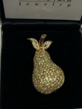 Swarovski Pear Brooch