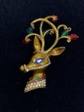 Christopher Radko Reindeer Brooch