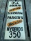Parker's Hoosier Hybrids 350 Cardboard Sign - Folds in Half