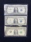 (1) Federal Reserve Note 69D Miscut (1)  Silver Certificate Series 57 & (1) Silver  Certificate 57A