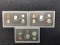(3) 1992 United States Mint Silver Proof Set