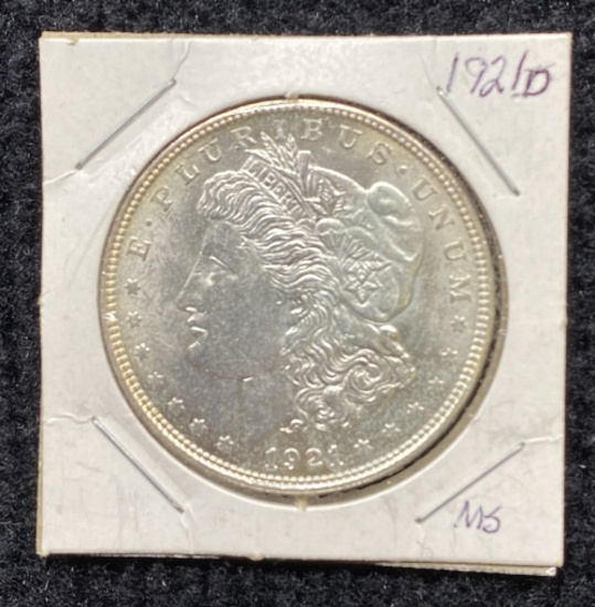 1921 D Morgan Dollar