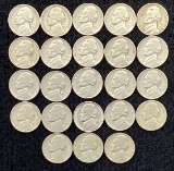(23) 1930's Jefferson Nickels