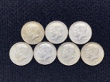 (7) Kennedy Half Dollars