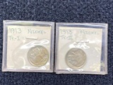 (2) 1913  Buffalo Nickels