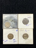 (4) Indian Head Pennies