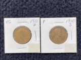 (2) Wheat Pennies: (1) 1910 S & (1) 1911 D