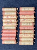 (20) Rolls 1940's & 1950's Wheat Pennies