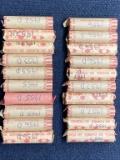 (20) Rolls 1950's Wheat Pennies & (1) Partial 1940