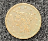 1841 Braided Hair Large Cent