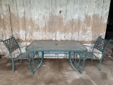 Patio Table with 2 Chairs - 5-ft x 3-ft