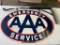 Aaa Emergency Service Sign Double Sided, With Hanging Bracket, 36