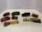 Lot Of Seven Metal Trucks, Bus, Tractor And 