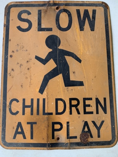 Slow Children At Play Sign 18"x24"