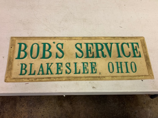 Bob's Service Magnetic Sign 24"x7"