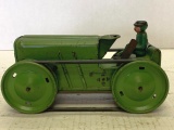 Louis Marx Wind Up Crawler Tractor With Driver