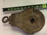 Wood Pulley Antique
